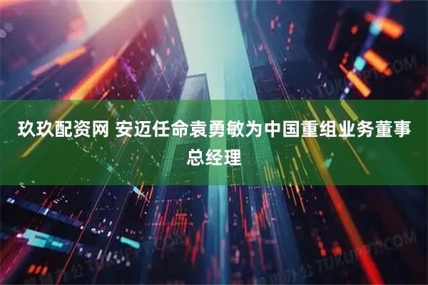 玖玖配资网 安迈任命袁勇敏为中国重组业务董事总经理